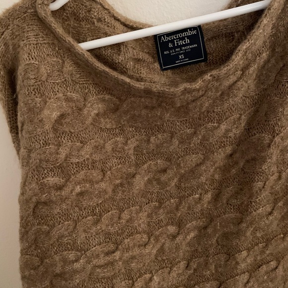 Abercrombie & Fitch brown boatneck sweater size xs - Picture 7 of 8